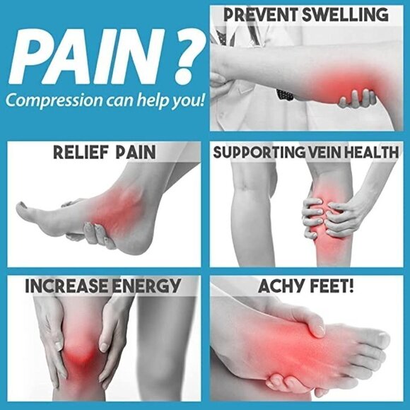 🆕🧦 Copper Infused Luxury Knee High Compression Socks Warm Long Stockings NWT🧦 - Picture 2 of 7